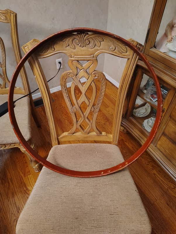 Ludwig 26" Wooden Bass Drum Hoop 1940's/50's - Stain image 1