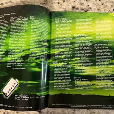 DiMarzio Catalog & Price List 2000 super distortion tone zone evolution Air Norton X2N image 4