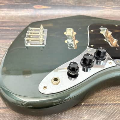2004-06 Fender Japan JB-62-66UGB Jazz Bass Body Gun Metallic Blue Rare Color image 4