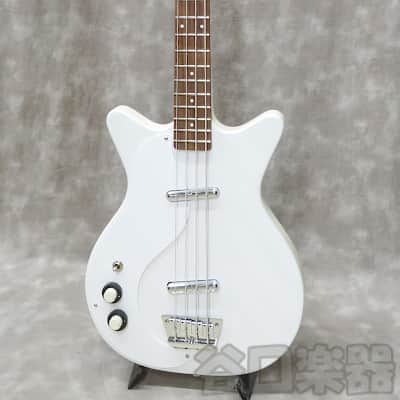 Danelectro 59DC Long Scale Bass Lefty (White Pearl/w White pickguard) image 2