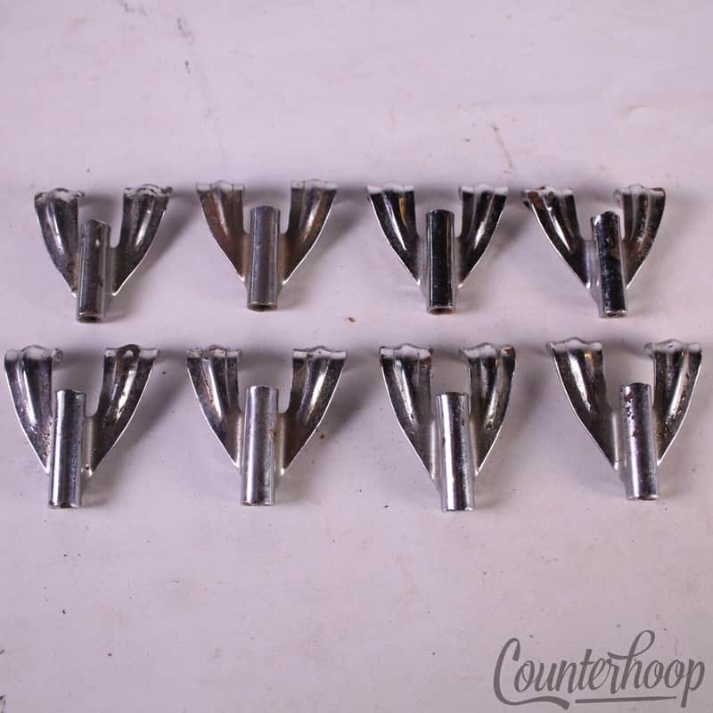 *Ludwig 8x Bass Drum Tension/T-Rod-Claws Chrome Marching/Parade USA Vintage 60s image 1