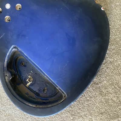 Blue Burst 4/6 String Electric Bass Guitar Body image 2