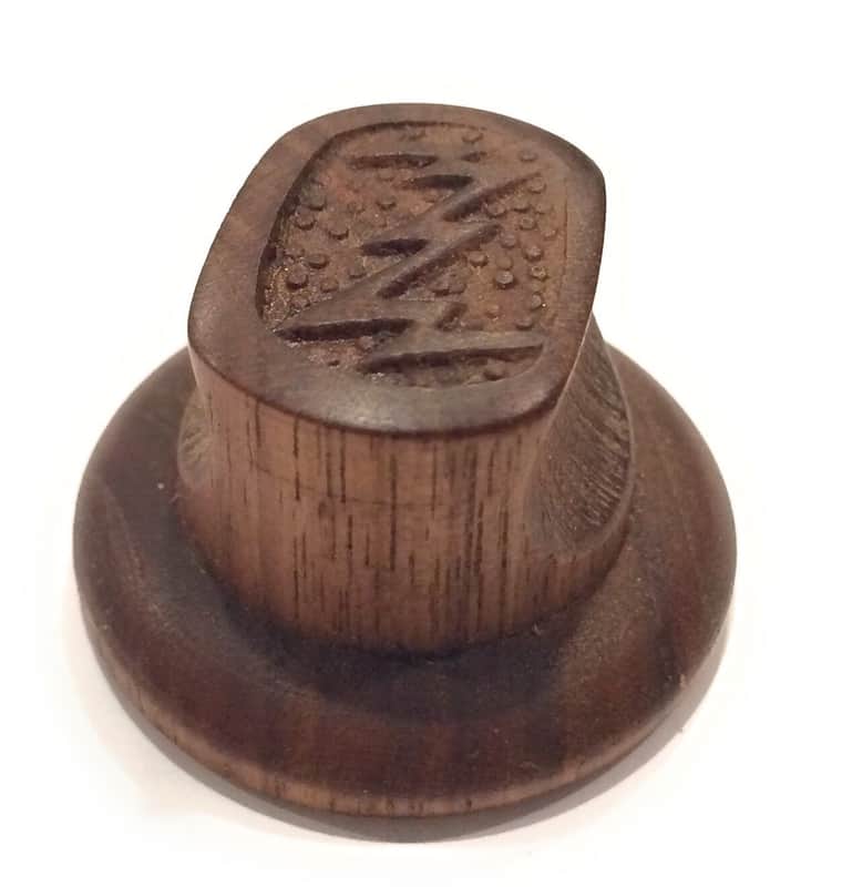 Zenith Small Pinch Solid Wood 1938 Reproduction Radio Knob- Set Screw-1/2" image 1