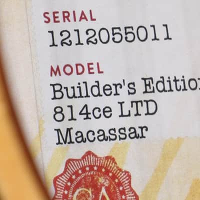 Taylor Next Generation Builder's Edition 814ce 2026 - Present - Shaded Edgeburst image 8