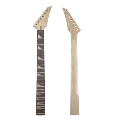 Electric Guitar Neck 24 fret 25.5 inch Maple Rosewood Fretboard Guitar Neck Floyd Rose Locking Nut Cool Inlay Bolt on heel image 1