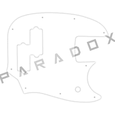 Custom Pickguard For 2024 - 2025 Made in Mexico Fender Player II Mustang Bass PJ - Solid White .090"