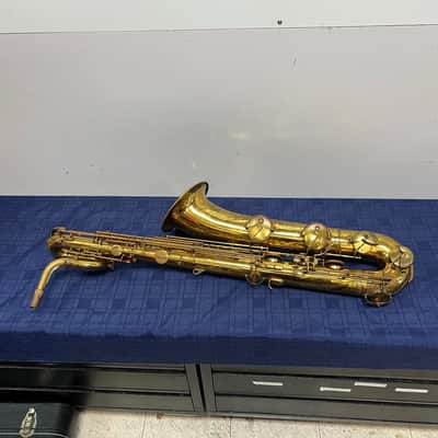 Vintage H. Couf Superba I Eb Pro Bari Baritone Sax Saxophone Made in Germany 1976 image 2