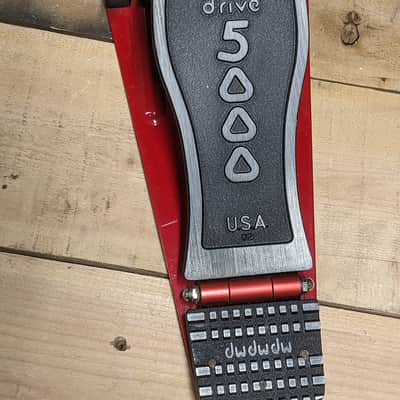 DW DWCP5002AD4 5000 Accelerator Double Bass Drum Pedal 2010s - Black/Red image 3