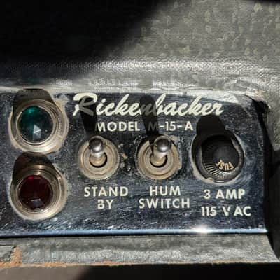 Rickenbacker M-15-A Vintage Combo Amp Just Serviced! image 7