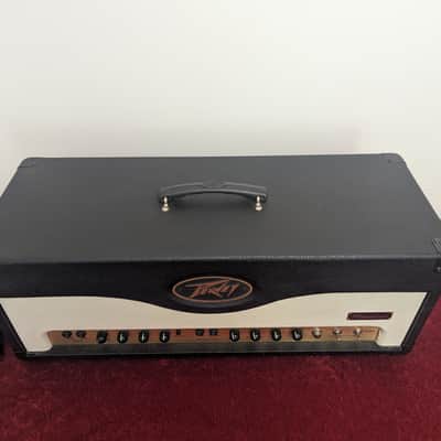 Peavey Windsor 100-Watt All Tube Guitar Amp Head 2000s - Black and Cream Amplifier image 2