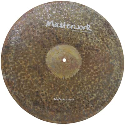 Masterwork Natural Series 5pcs 14" Hi-Hat - 16" - 18” Crash - 20" Ride - 18 China Cymbal Set image 5