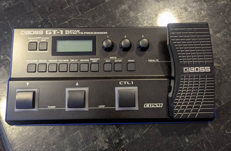 Boss GT-1 Guitar Effects Processor 2016 - Present - Black image 1