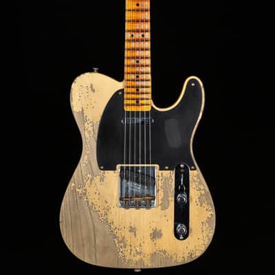 Fender Custom Shop 1951 Telecaster Super Heavy Relic Super Faded Aged Nocaster Blonde (215) image 3
