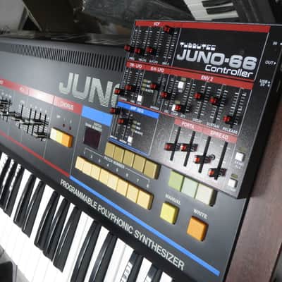 Roland Juno-60 with Tubbutec midi + controller + hardcase, FULLY RESTORED, MINT! image 15
