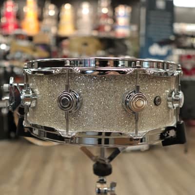 DW Collector's Series "333" Maple 5.5x14" Snare Drum (Broken Glass w/ Chrome Hardware) image 5