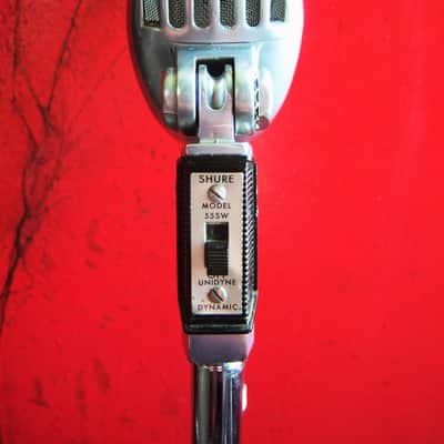 Vintage 1960's Shure 55SW Unidyne dynamic Microphone LED lamp mod Elvis 55S 55 556S image 5