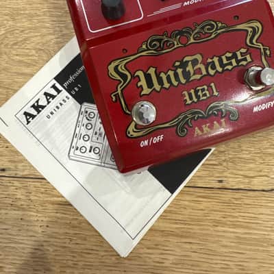 Akai UniBass UB1 Harmonized Bass Distortion 2000s - Red image 5
