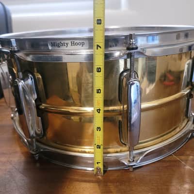 Vintage Tama Artstar ES 14x6.5 Brass Snare Drum MIJ Japan w/ Mighty Hoops image 3