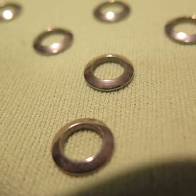 Vintage NEW-OLD-STOCK 1958 1959 Grover Pat Pend tuners nickel WASHERS for gibson Les Paul PAF Burst standard es 355 Flying v 175 SG image 3