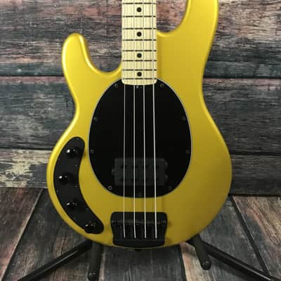 Ernie Ball Music Man Left Handed StingRay Classic 4 - Firemist Gold - Bass and Case image 2