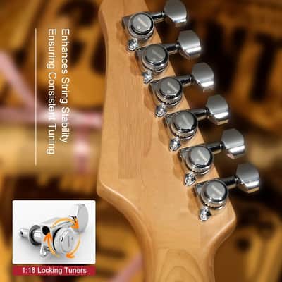 Solid Body Electric Guitar - Flame Maple Top, V Pickups with Coil-Split, Roasted Maple Neck, Locking Tuners, , Storm Blue image 2