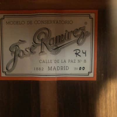 Jose Ramirez R4 2000 Rosewood / Cedar Top image 4