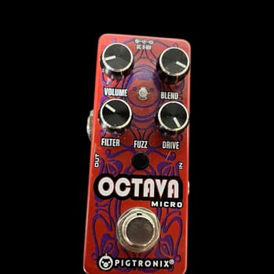 Pigtronix Octava Micro Octave Fuzz 2010s - Red X14425 image 1