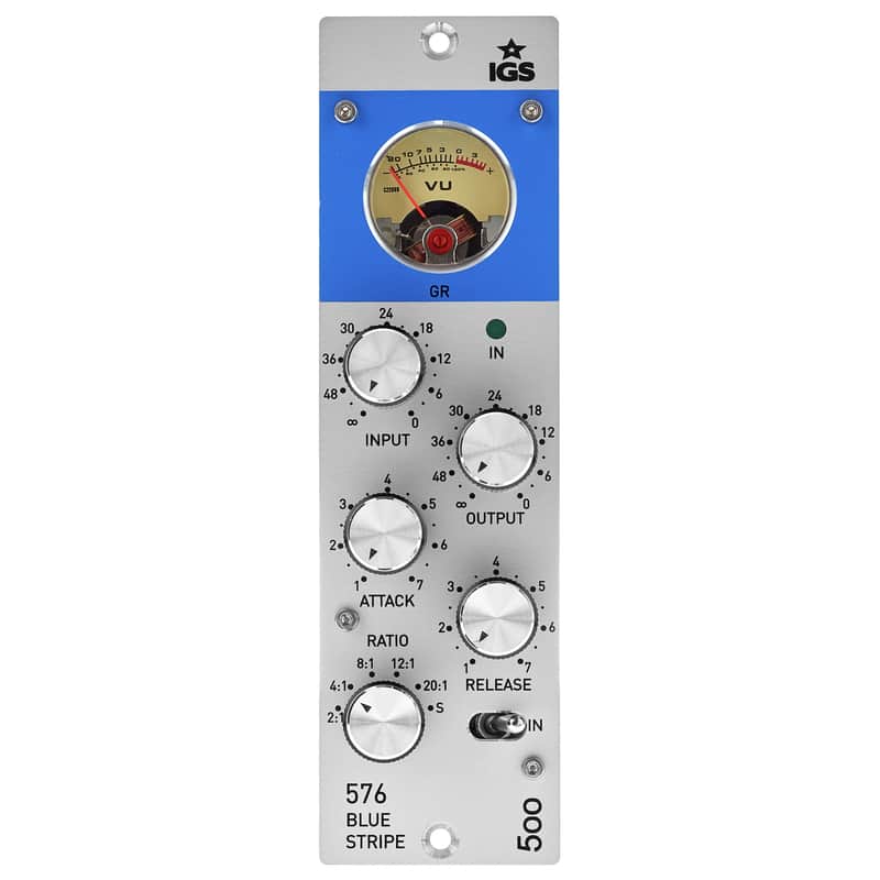 IGS Audio 576 Blue Stripe 500 Series FET Compressor Module image 1