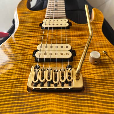 Kiesel DC600X 2023 - Vintage Yellow w/ *INSANE* Mastergrade Flame Maple Top and Fingerboard image 11