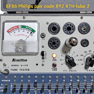 Philips EF86 Pair Mesh (Holland X7H) – Vintage Tested image 4
