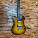 Fender American Deluxe Telecaster HH QMT 2004 - Quilted Maple Top, Sunburst - Arcane Brownbucker pickups