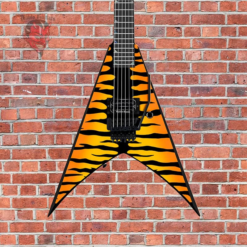 (Pre-Order) Jackson "Tiger King" USA Custom Shop King V KV-1H Bengal Tiger With Black Bevels 2025 image 1