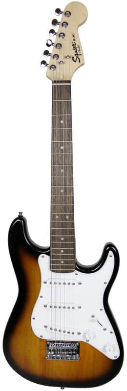 Fender Squier 3/4-Size Kids Mini Strat Electric Guitar - Sunburst image 1
