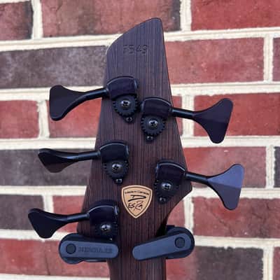 Dingwall Z3 5-String, Custom Color - Explosion Burst, Poplar Burl Top, Maple Contrast Layer, Dual Density Swamp Ash Body - Black Ceruse, Wenge Neck, Macassar Ebony Fretboard, Ghost Block Inlays, Luminlay Side Dots, Darkglass Tone Capsule w/ Toggles image 9