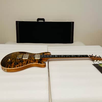 PRS DGT Wood Library One Piece 10-Top - Brazilian Rosewood Fretboard Yellow Tiger beauty image 7
