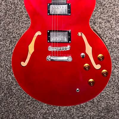Epiphone The Dot ch  Cherry red electric guitar semi hollow body image 1