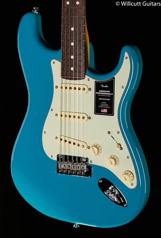 Fender American Professional II Stratocaster Miami Blue Rosewood Fingerboard (750) image 1