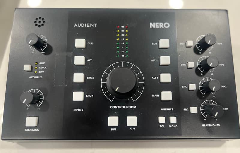 Audient Nero Desktop Monitor Controller 2019 - Black and Gray image 1