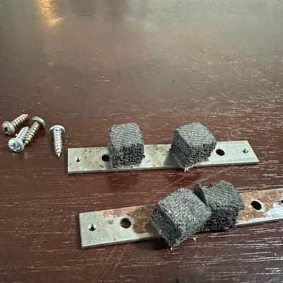 Gibson Vintage Les Paul Deluxe Mini Humbucker P-90 Pickup Brackets 1969 1970 1971 1972 1973 1974 image 1
