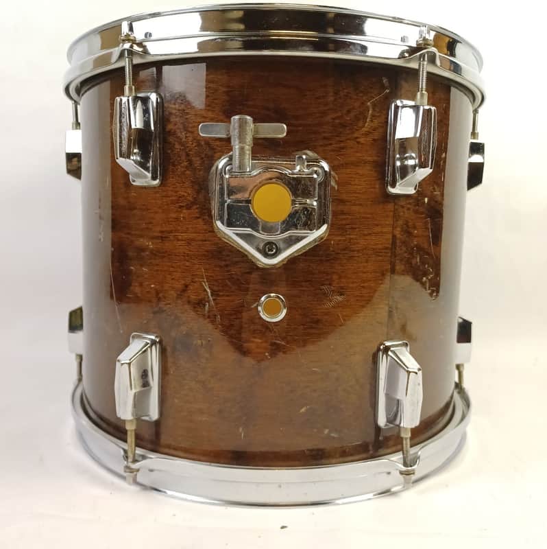 Pearl 11x13"Tom Drum Vintage 80s Walnut Lacquer All Maple Made In Japan Rack MIJ image 1