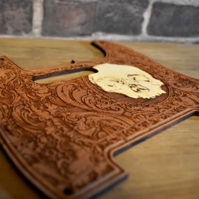 Custom Laser-Engraved Cherrywood Pickguard for Fender Telecaster – Unique Artwork image 3