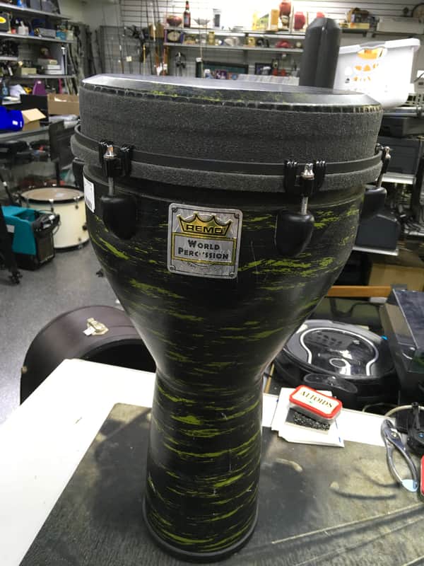 Remo World Percussion 12" Key-Tuned Djembe, Camo image 1