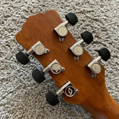 Luna Tattoo 40 Inch Acoustic Guitar, Mahogany Body, Mahogany Neck, Rosewood Fingerboard image 16