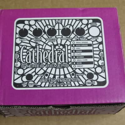 mostly very clean Electro Harmonix EMPTY BOX and original Owner's Manual & original Warranty / Registration card (+ bubble wrap) ONLY for EXO Cathedral Stereo Reverb pedal (NO pedal, NO adapter) image 3
