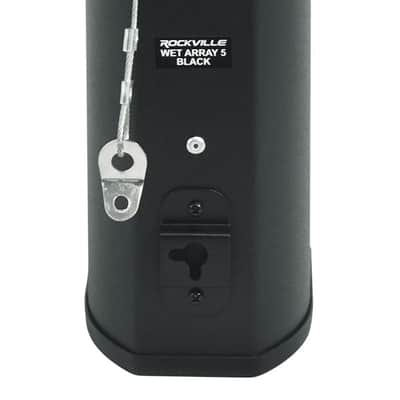 (4) Rockville WET ARRAY 5 BLACK Line Array Speakers For church/School/Auditorium image 6