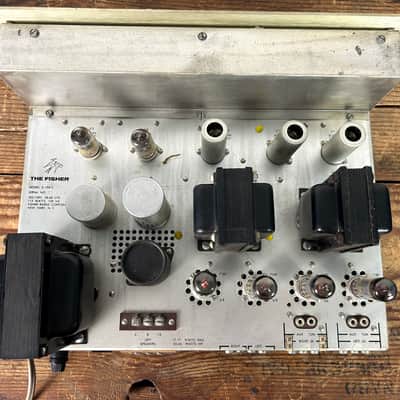 Fisher X-100-3 Integrated Tube Amplifier Early 1960's - Gold image 11