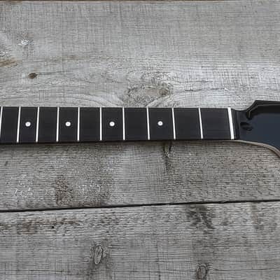 Texas Long Horn 3 x 3 T Black Steed Guitar neck Replacement Neck. Steel Frets 25.5 scale Neck DIY image 1