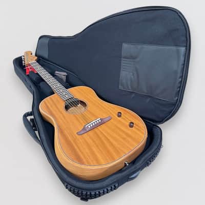 Fender Highway Dreadnought All-Mahogany Acoustic-Electric Guitar - Natural image 11
