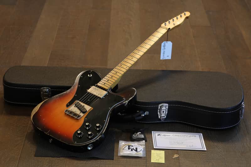 2018 K-Line Truxton '72 Ash Lollar's Electric Guitar Sunburst + COA OHSC image 1