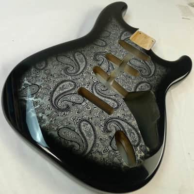 Black Alder Wood Custom Finish Guitar Strat Style Body image 1